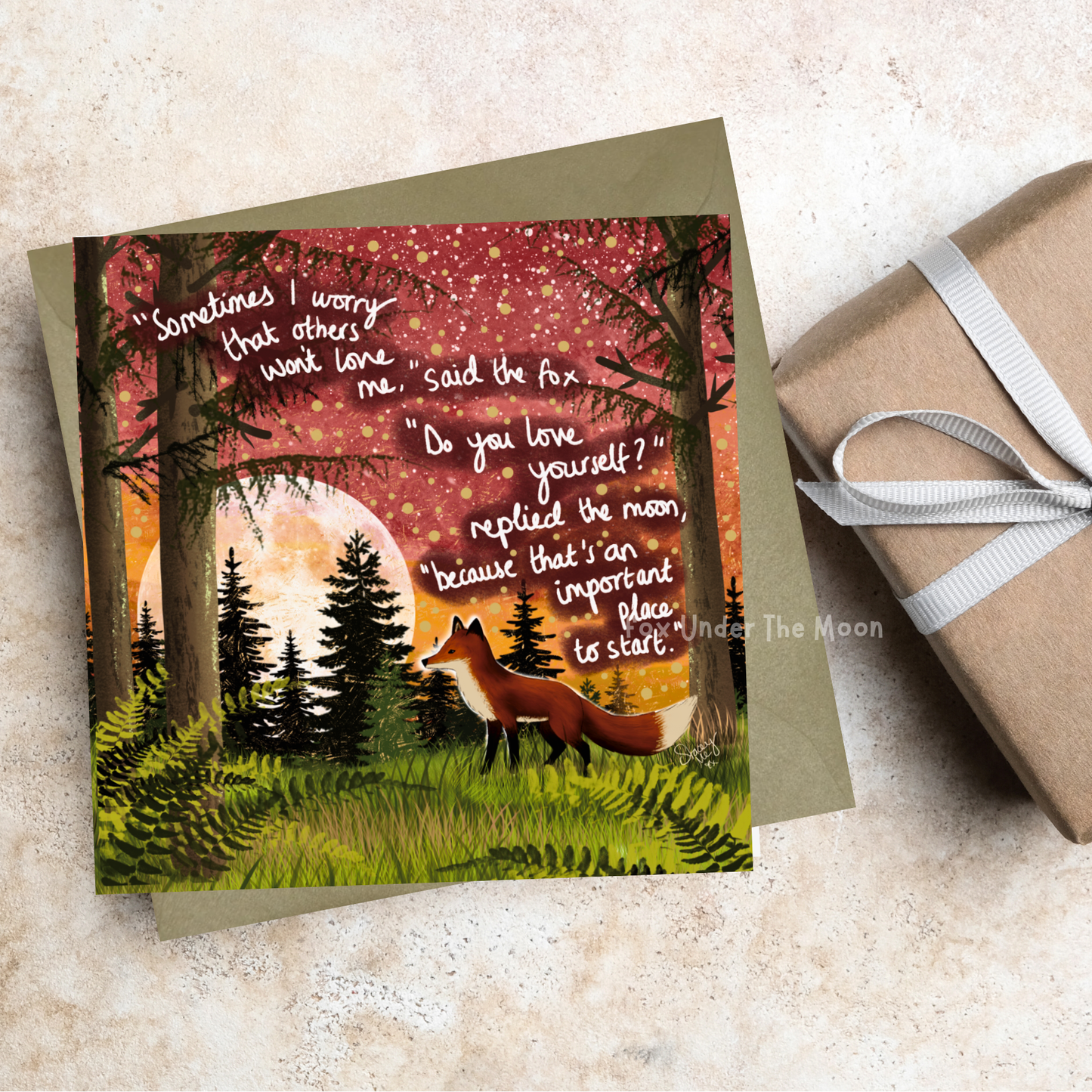 'Love Yourself' Single Greeting Card