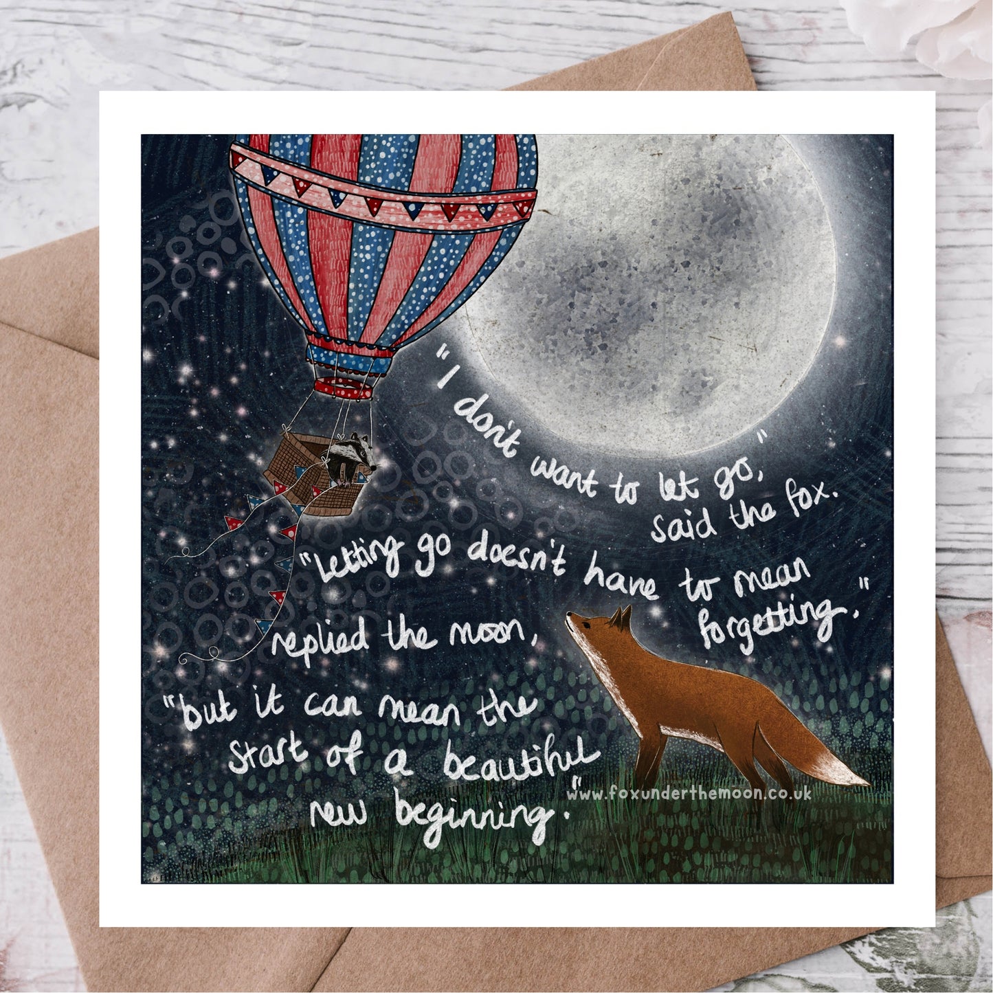 'Letting Go' Single Greeting Card