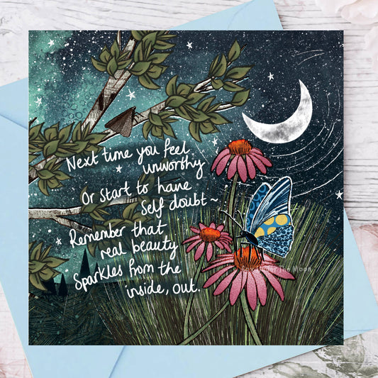 'Real Beauty' Single Greeting Card