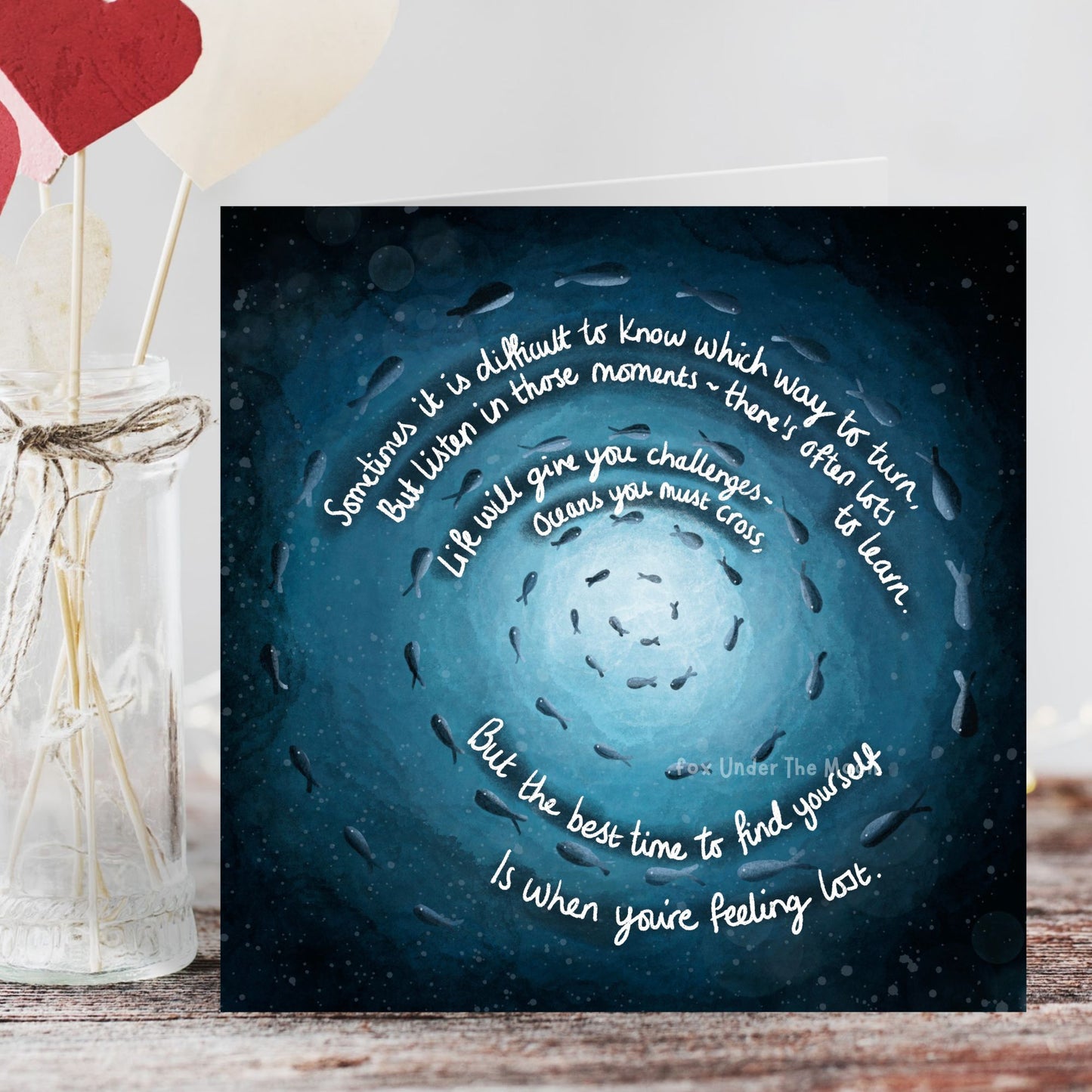 'Oceans' Single Greeting Card
