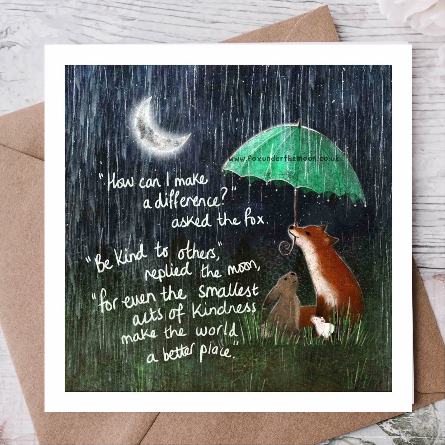 'Kindness' Single Greeting Card