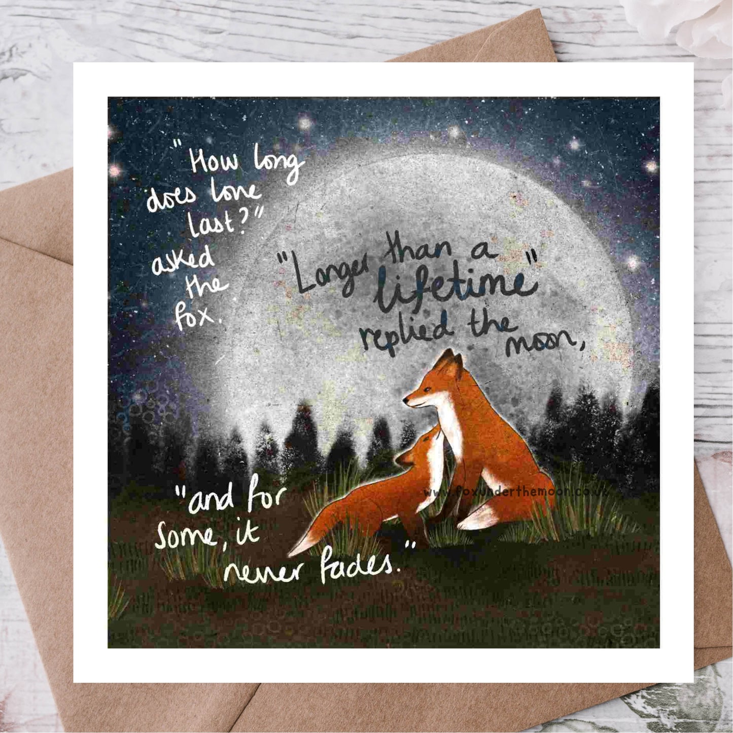 'A Lifetime' Single Greeting Card