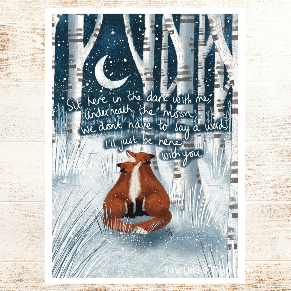 'Sit With Me' Art Print