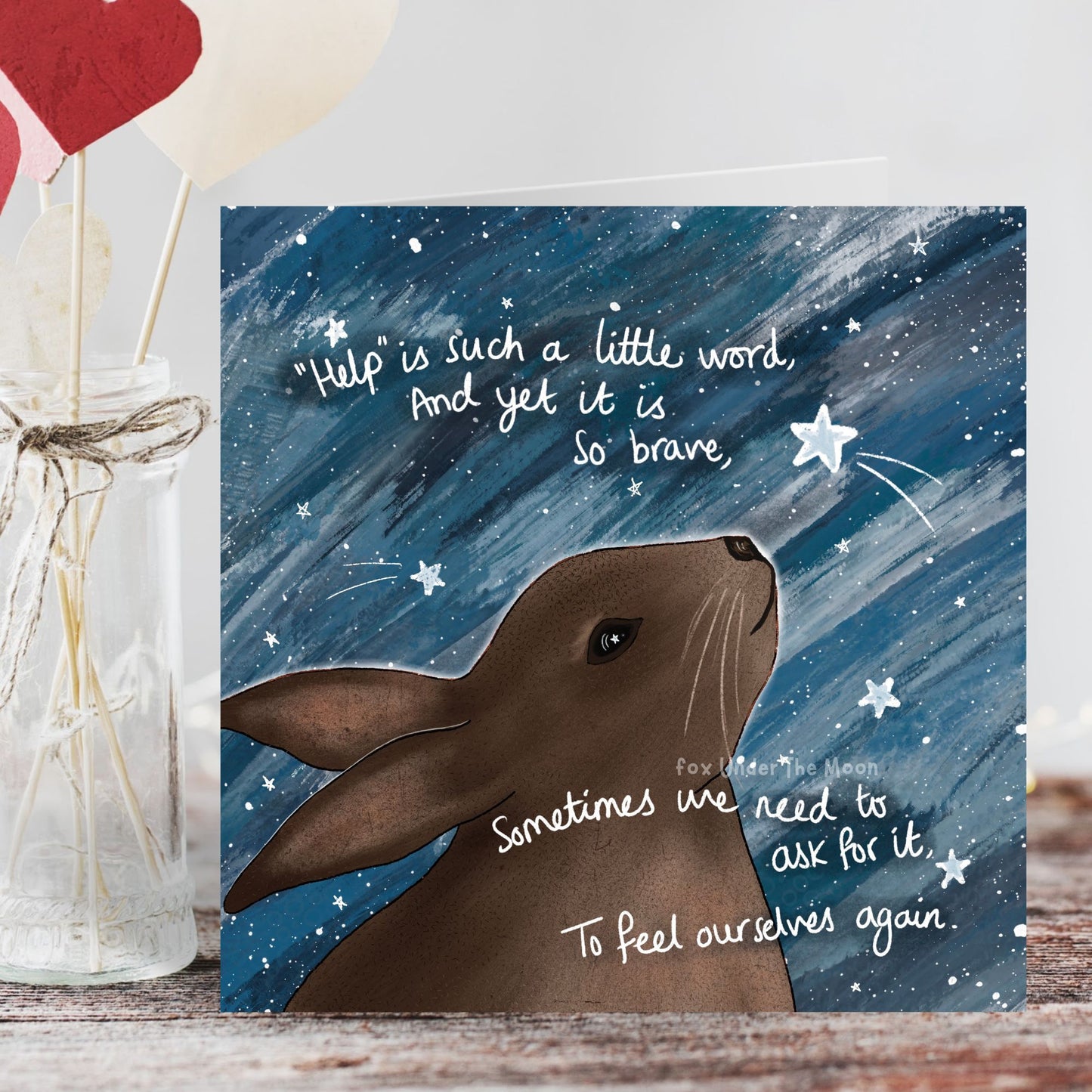'Brave' Single Greeting Card