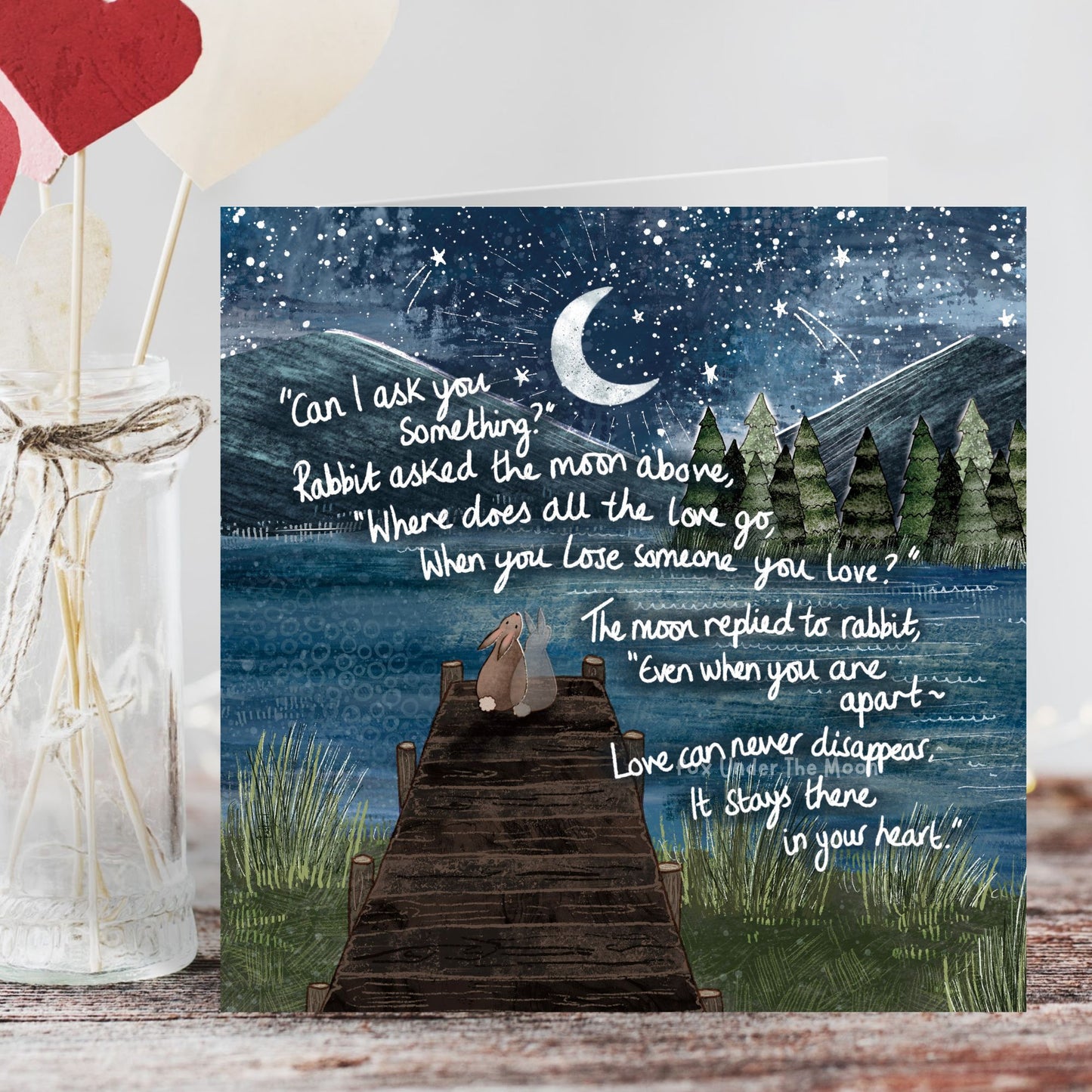 'Apart' Single Greeting Card