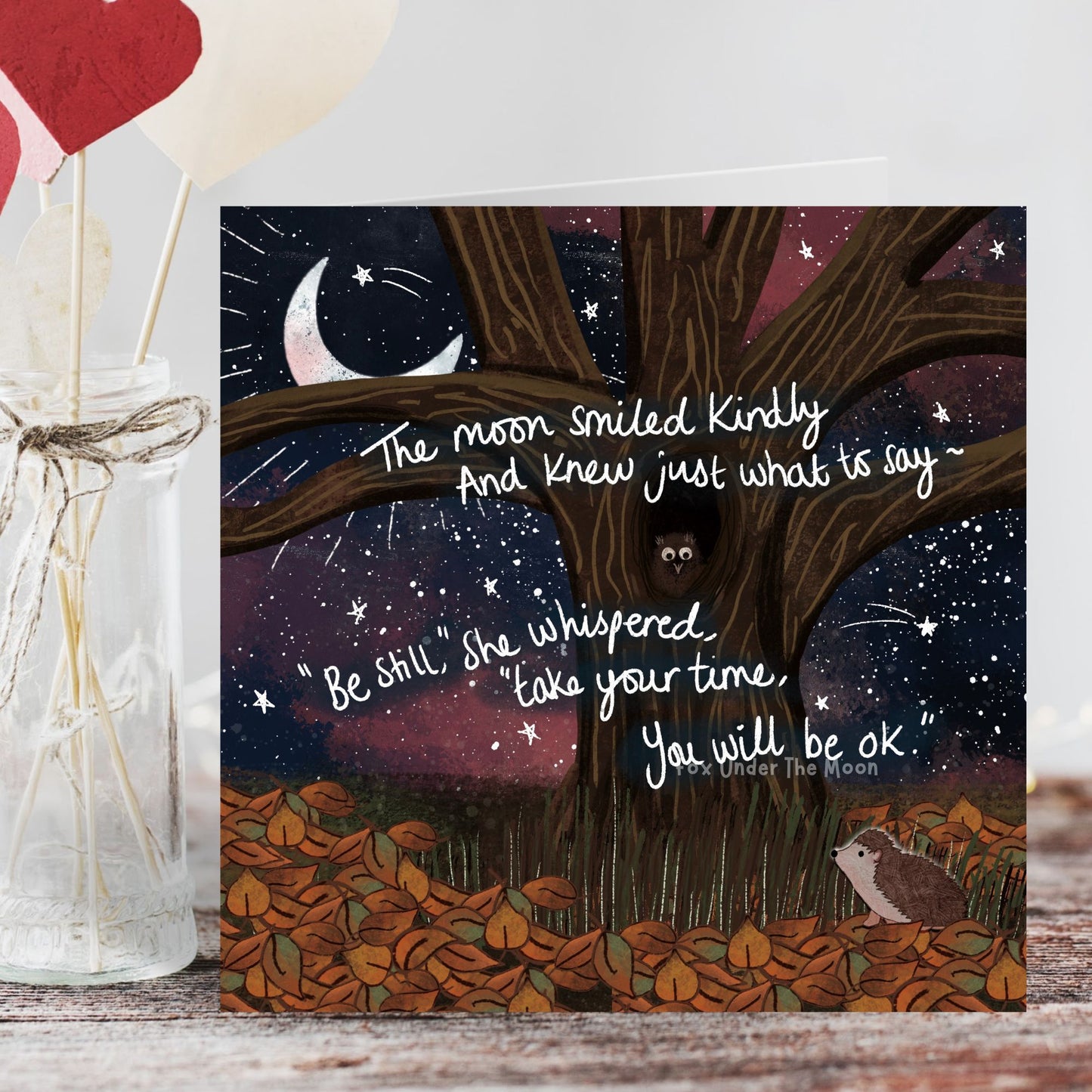 'Be Still' Single Greeting Card