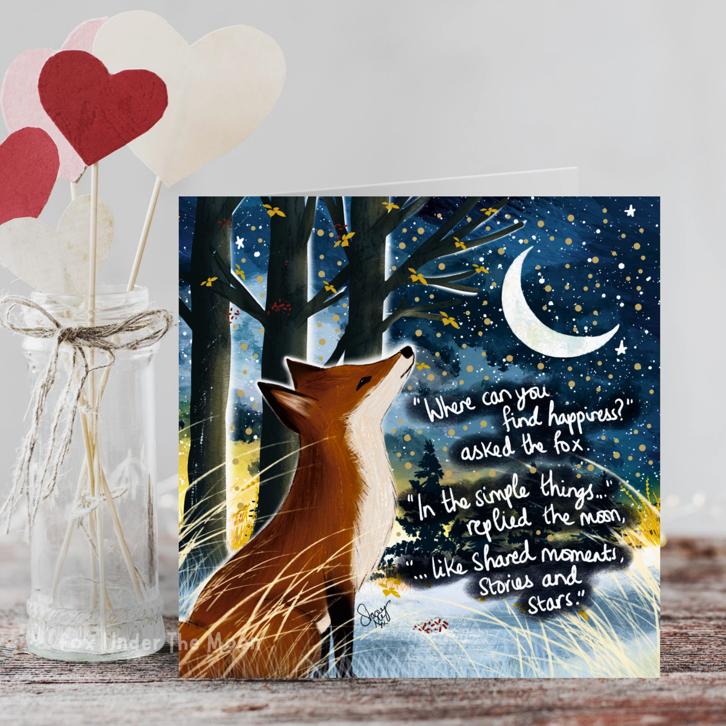 'Happiness' Single Greeting Card