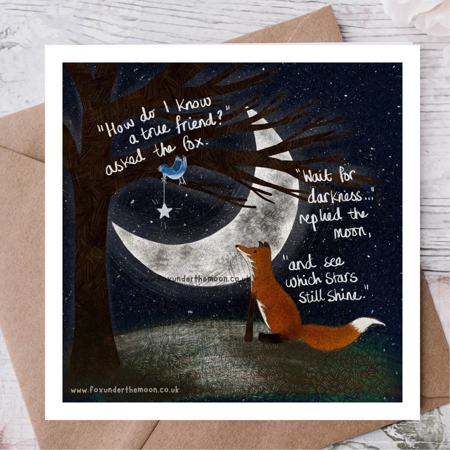 'A True Friend' Single Greeting Card