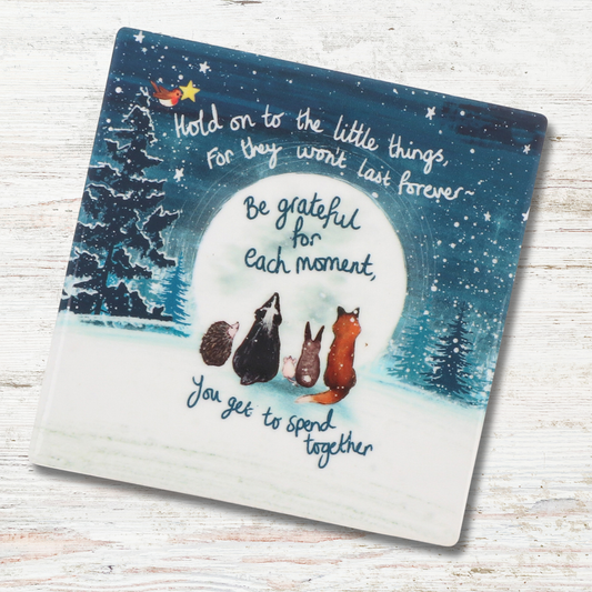 Ceramic Coaster - Grateful