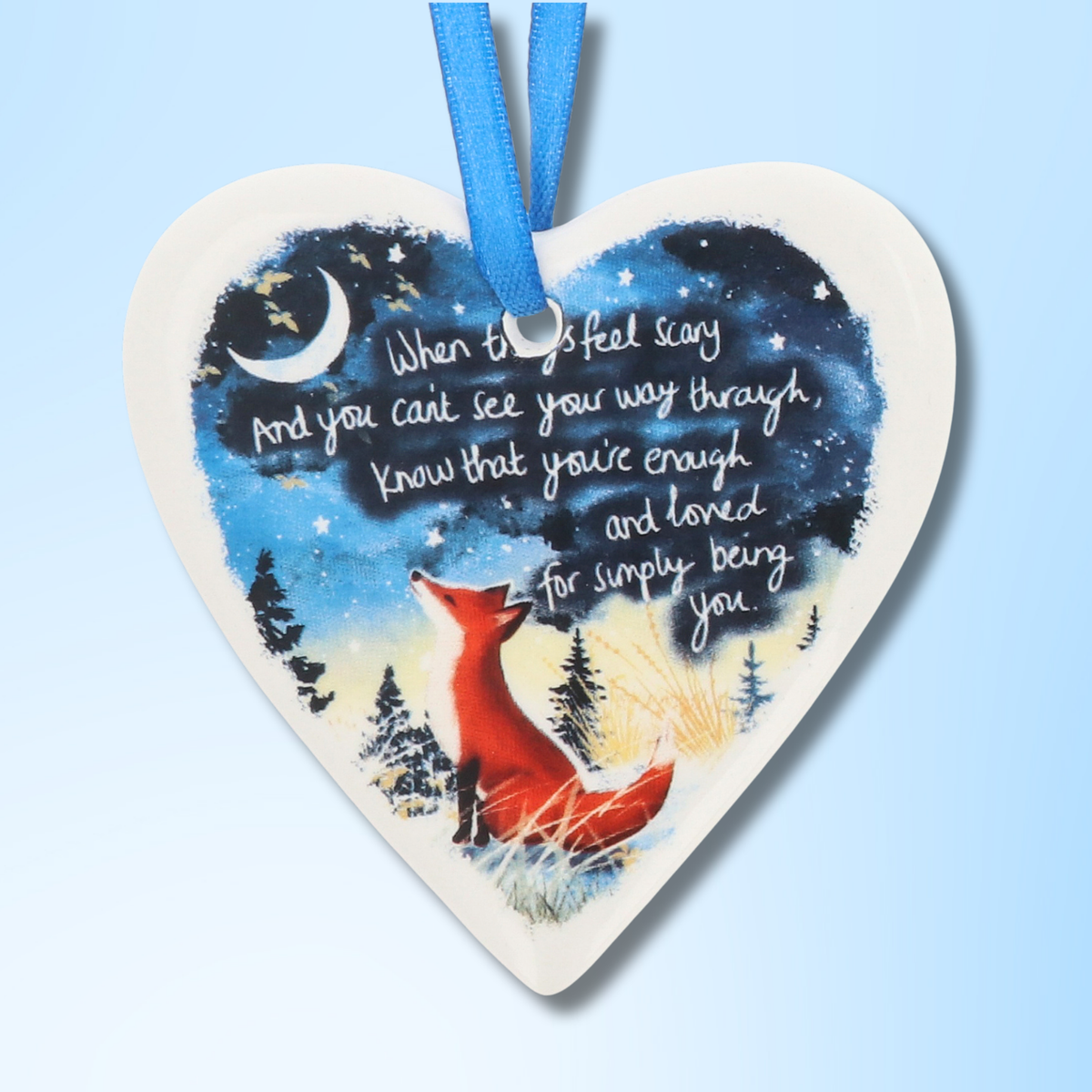 Ceramic Hanging Heart Decoration - Being You