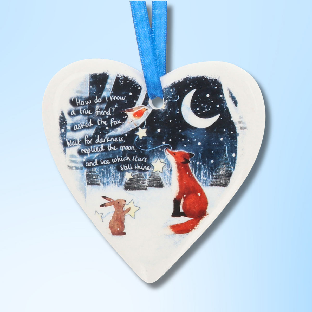 Ceramic Hanging Heart Decoration - A True Friend