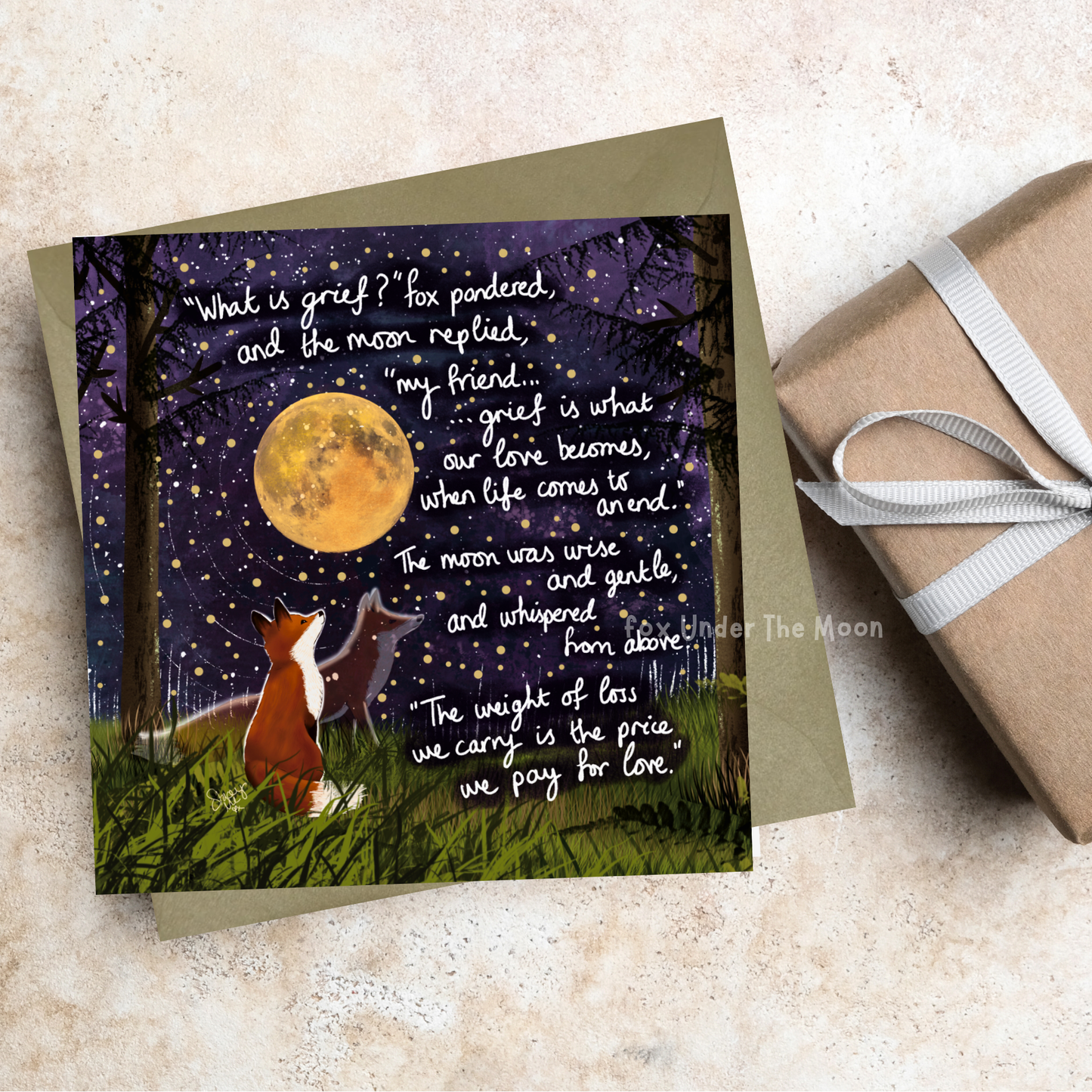 'Grief' Single Greeting Card