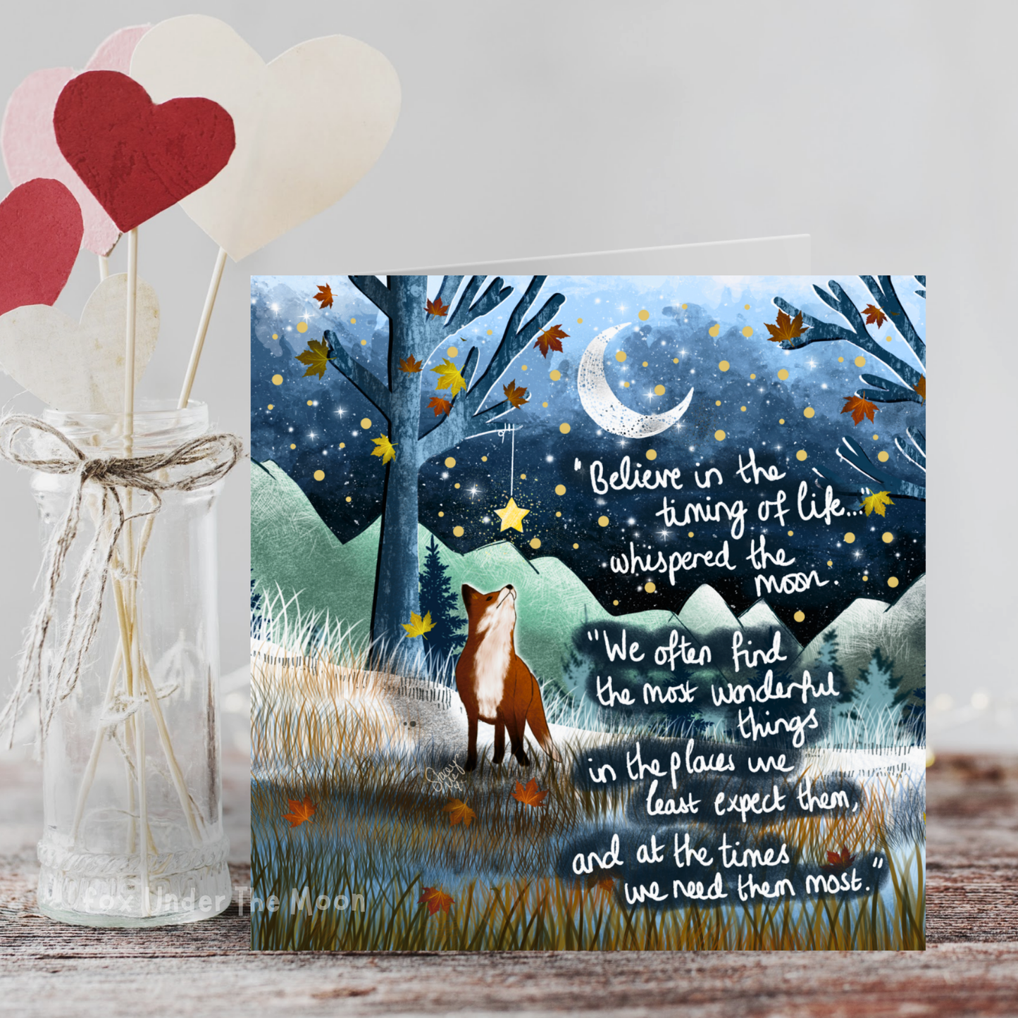 'Timing' Single Greeting Card