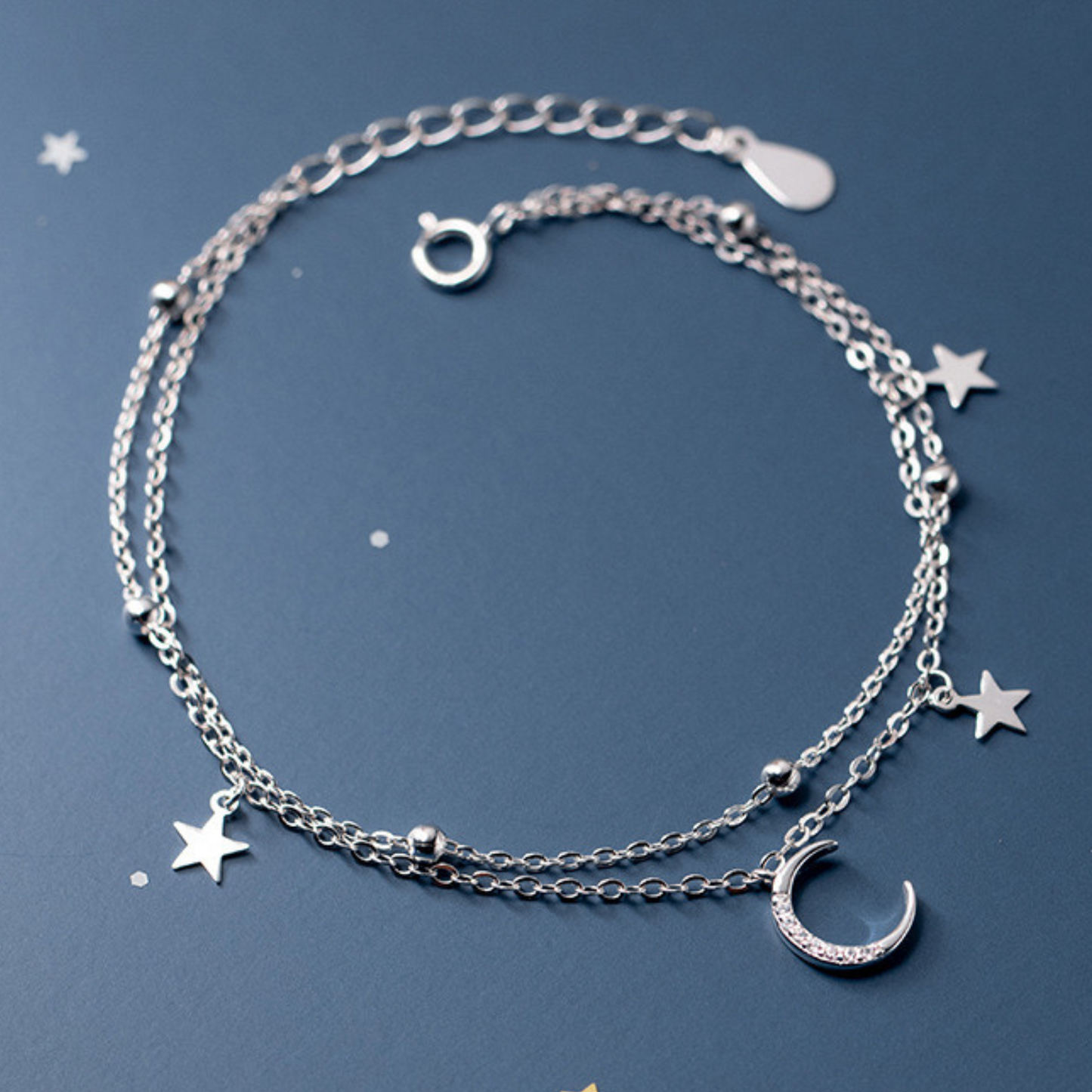 Moon and Stars Bracelet - Petite Size