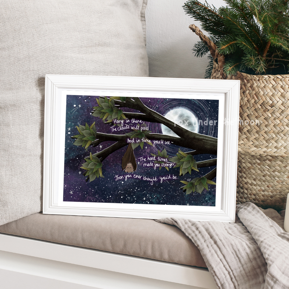 'Hang In There' Art Print
