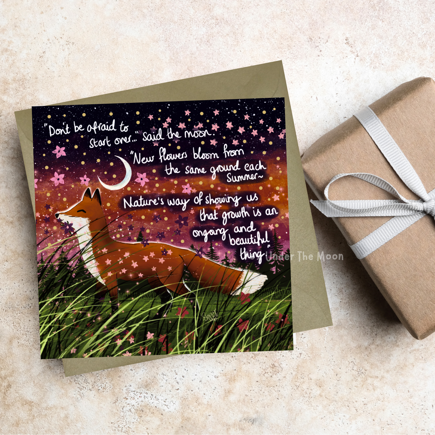'Bloom' Single Greeting Card