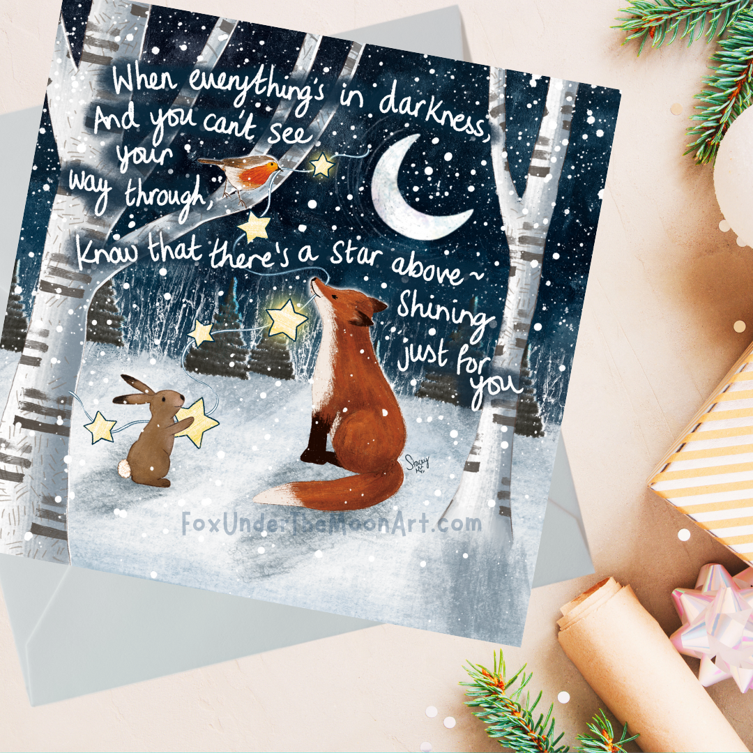 'A Star Above' Single Christmas Greeting Card