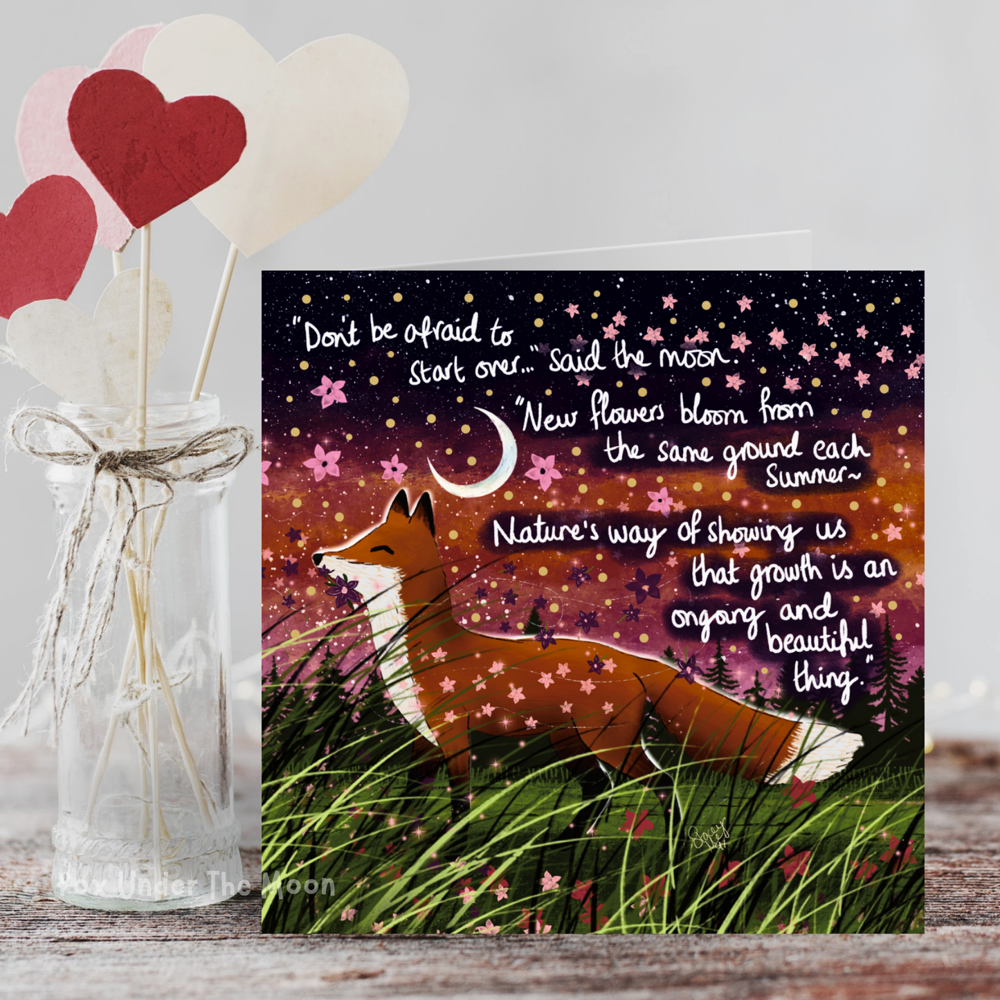 'Bloom' Single Greeting Card