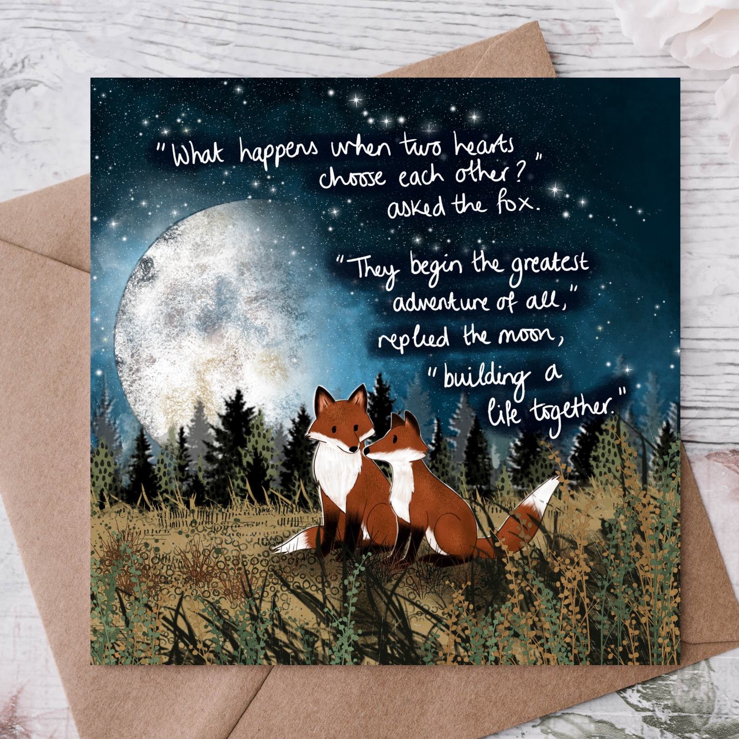 'Hearts Choose' - Wedding, Anniversary, Engagement card
