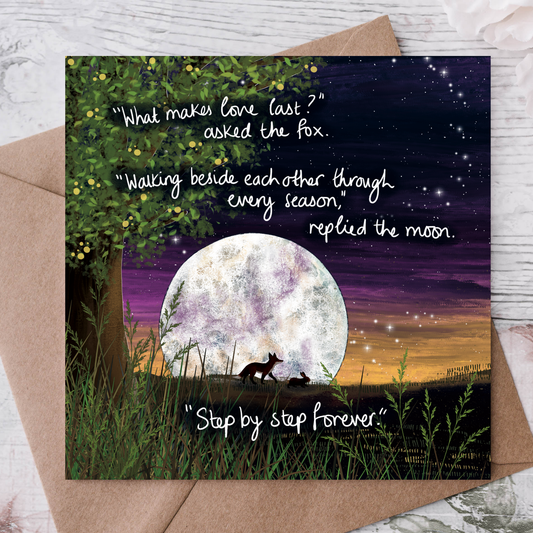'Step By Step' - Single Greeting Card