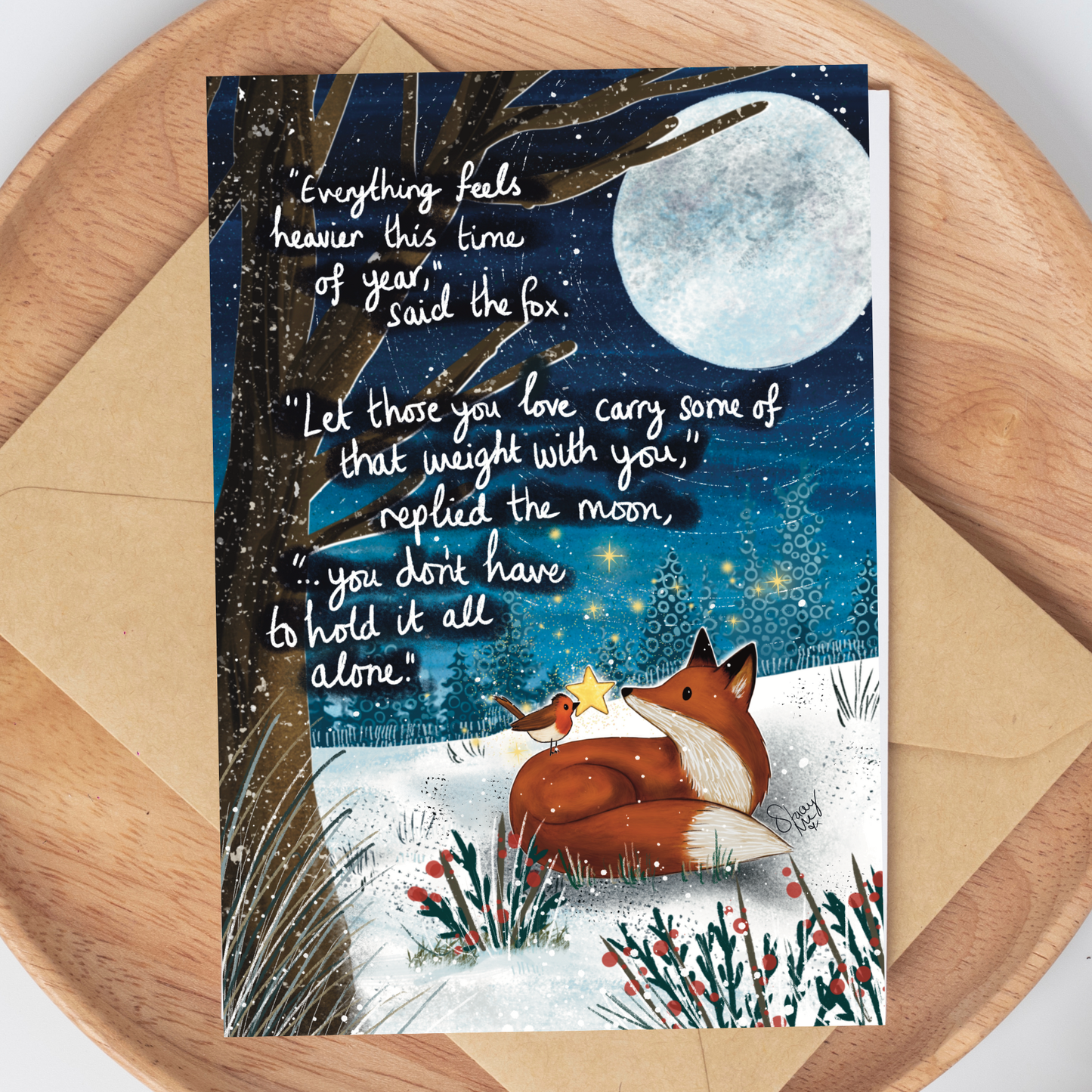 'Heavier' Single Greeting Card