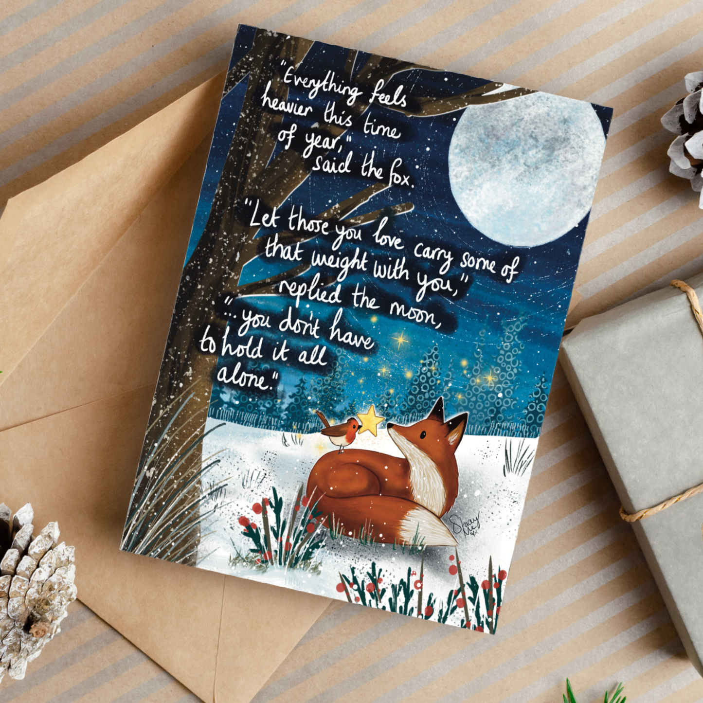 'Heavier' Single Greeting Card