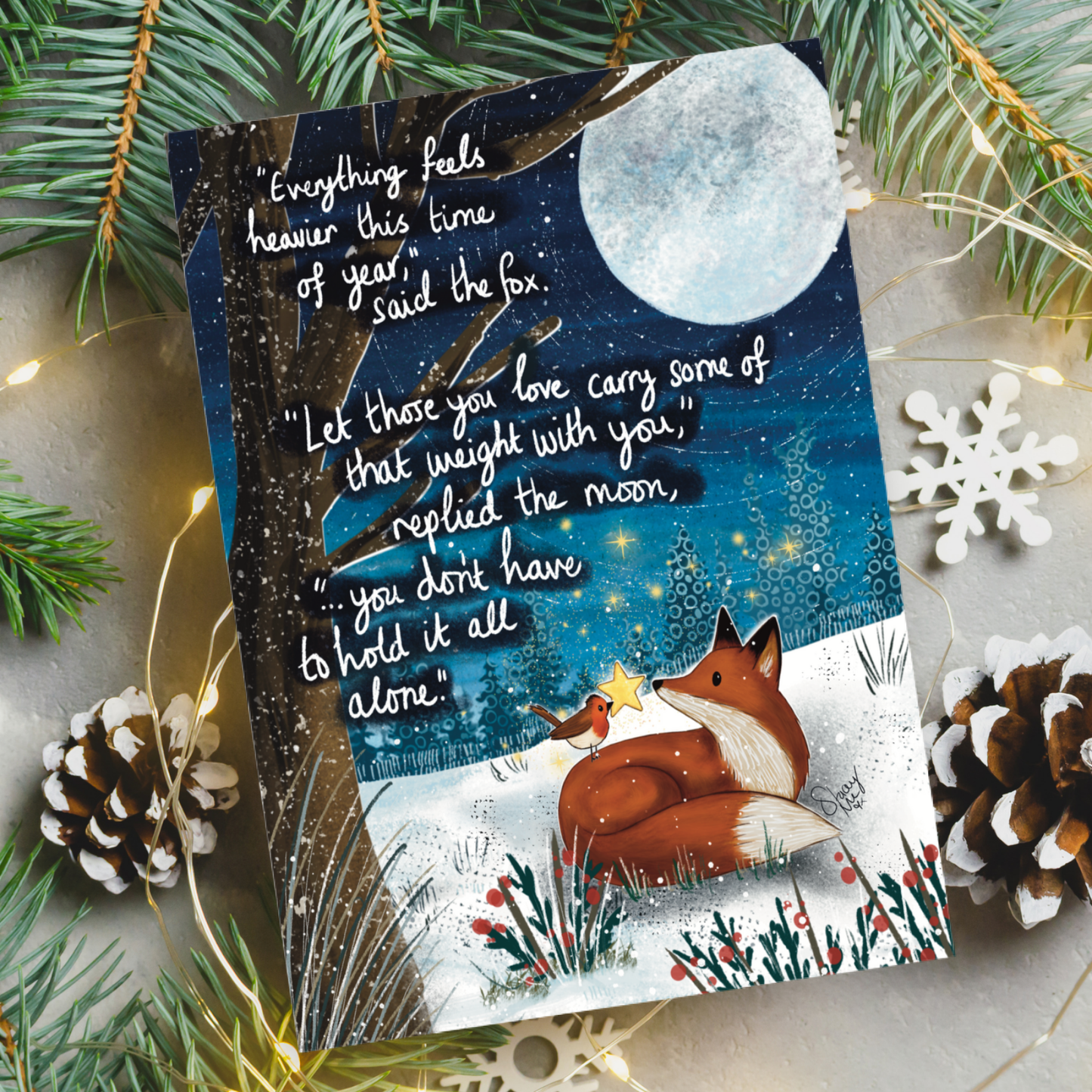 'Heavier' Single Greeting Card