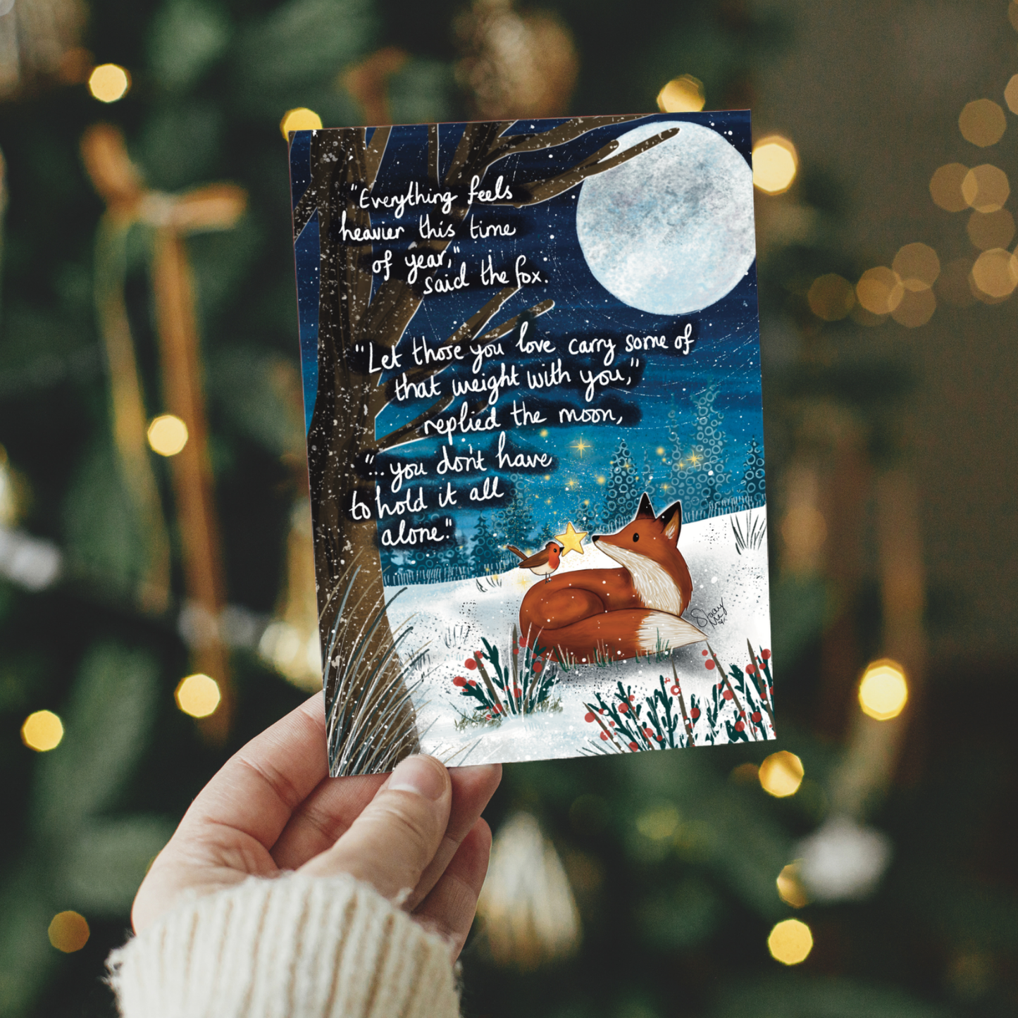 'Heavier' Single Greeting Card