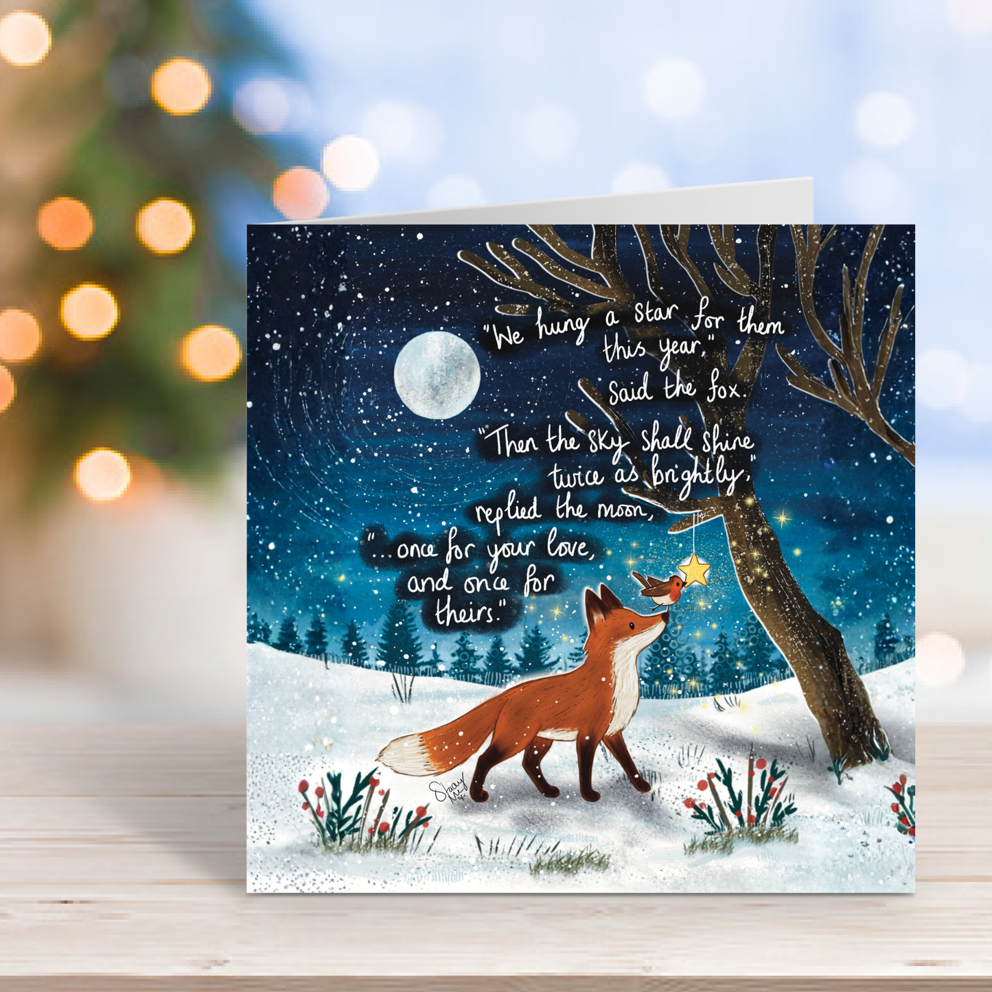 'Twice As Bright' - Christmas Card