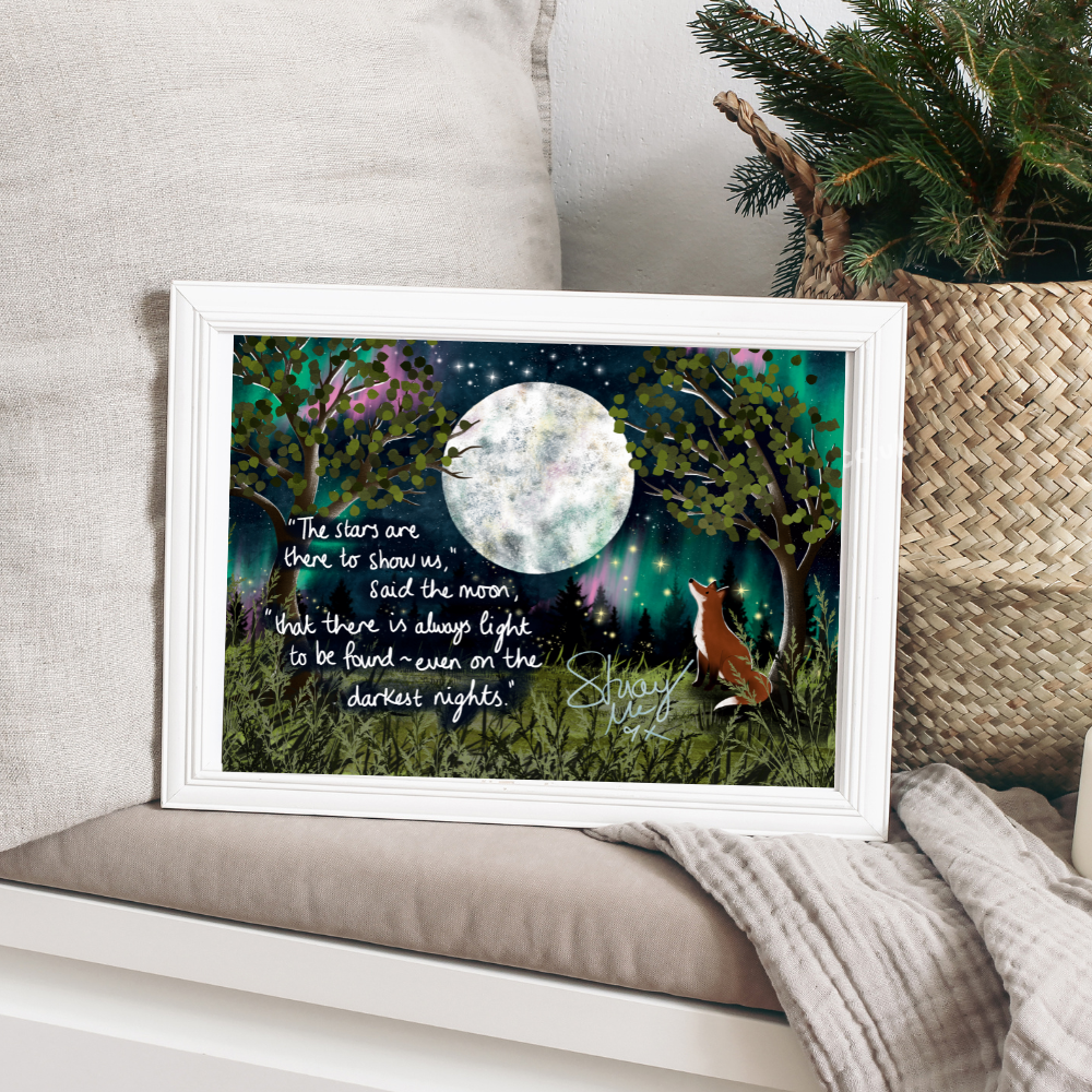 Limited Edition SIGNED A4 Art Print - Finding Light In The Darkness