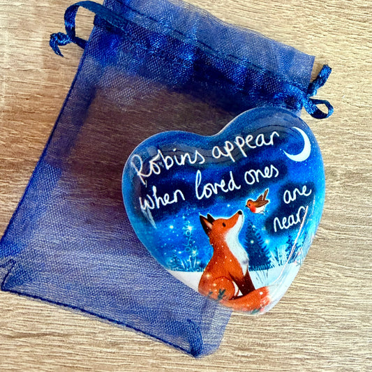 Ceramic Token Keepsake - Robins Appear