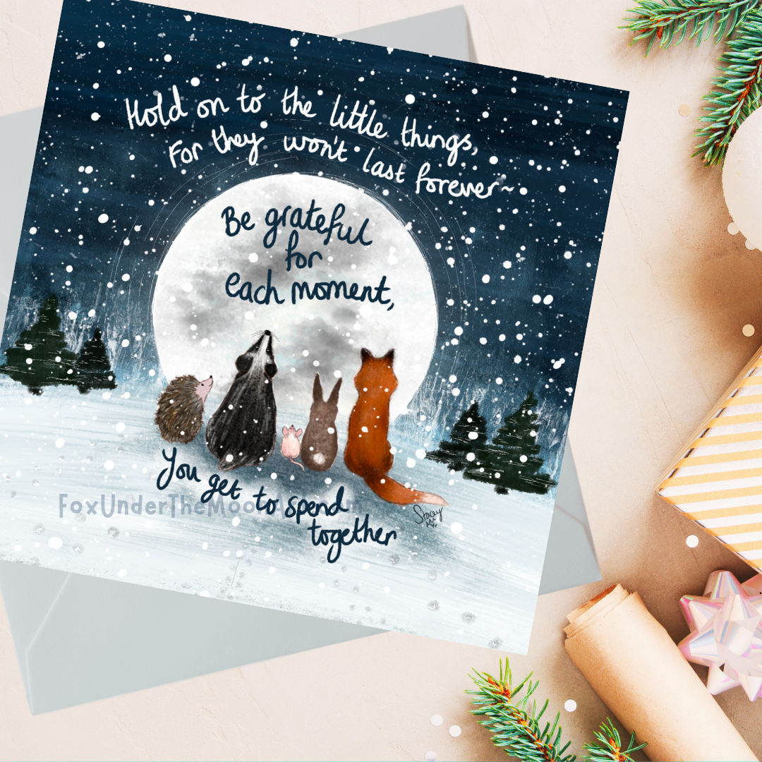 'Together' Single Christmas Greeting Card