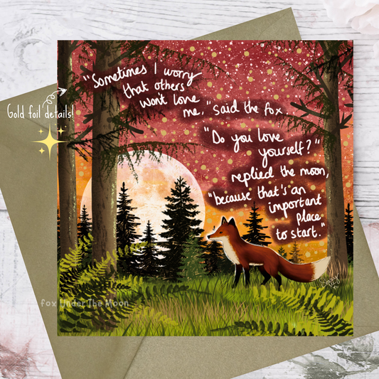 'Love Yourself' Single Greeting Card