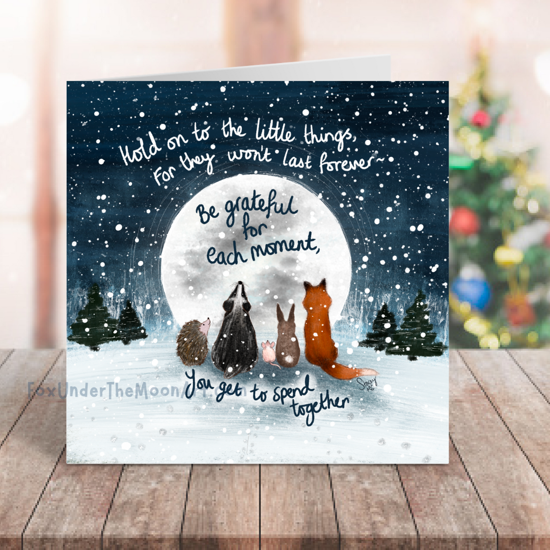 'Together' Single Christmas Greeting Card