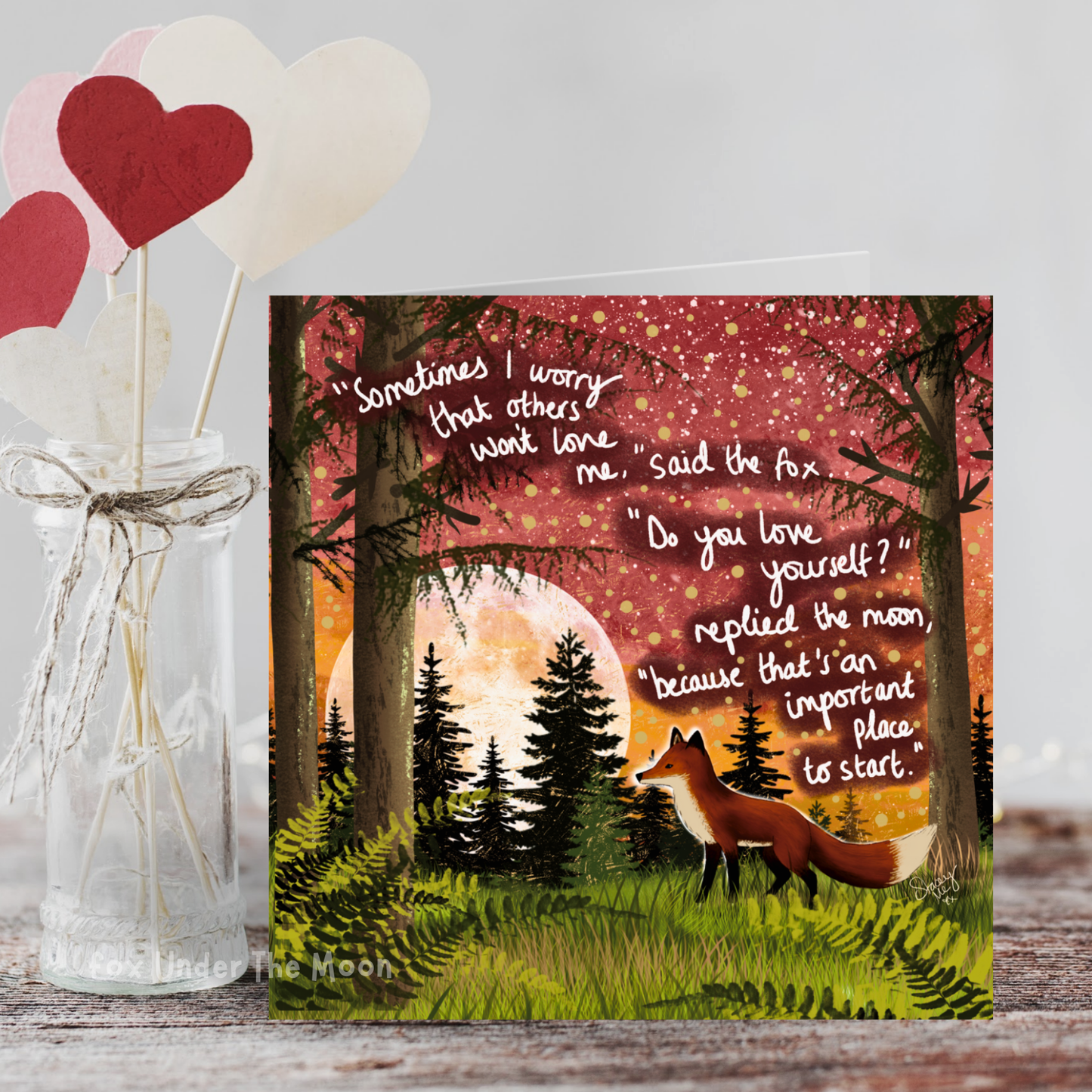 'Love Yourself' Single Greeting Card
