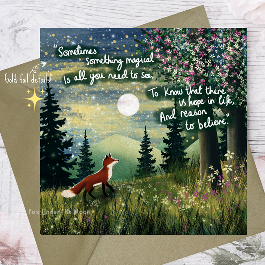 'Magical' Single Greeting Card