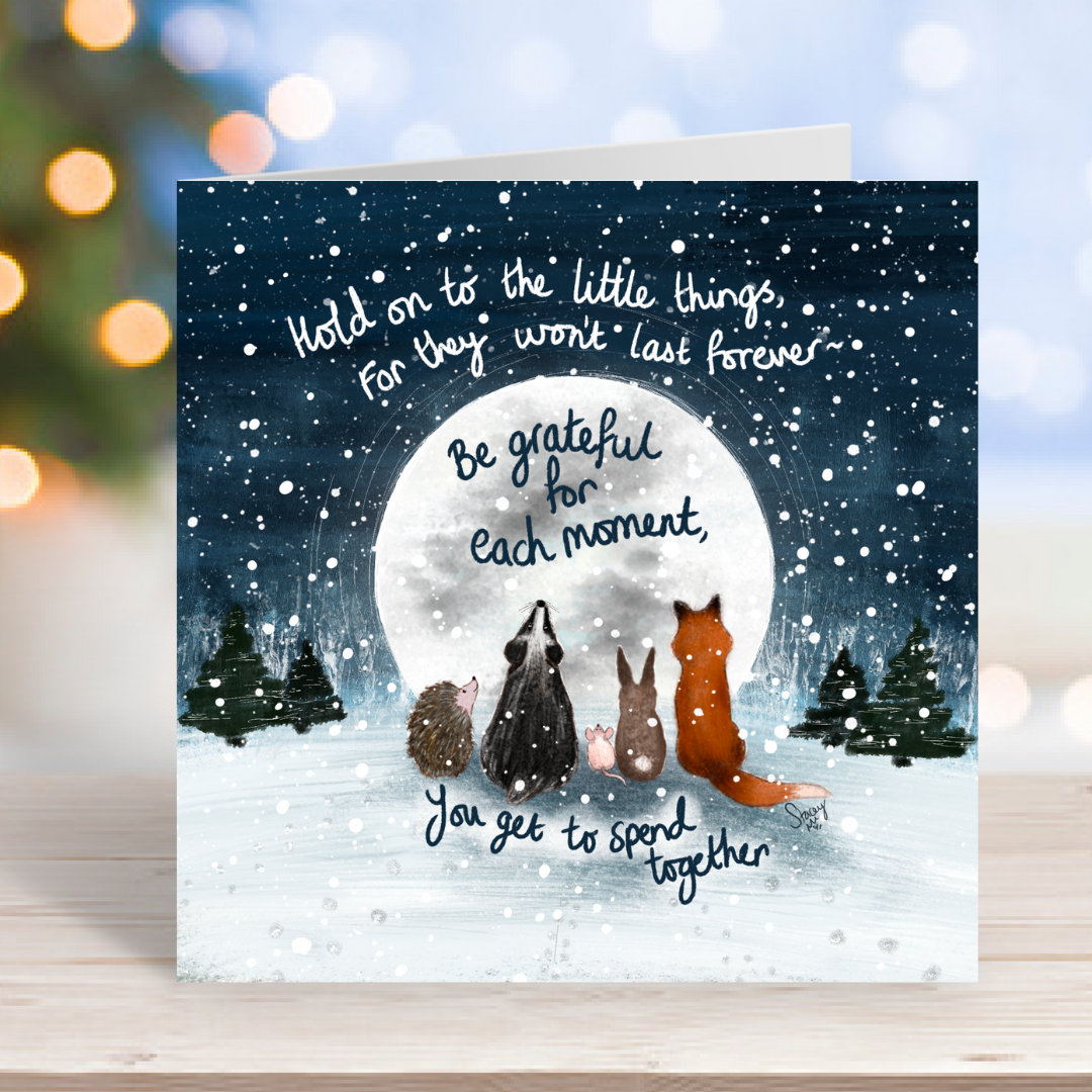 'Together' Single Christmas Greeting Card