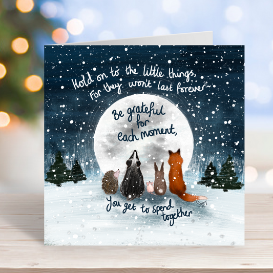 'Together' Single Christmas Greeting Card