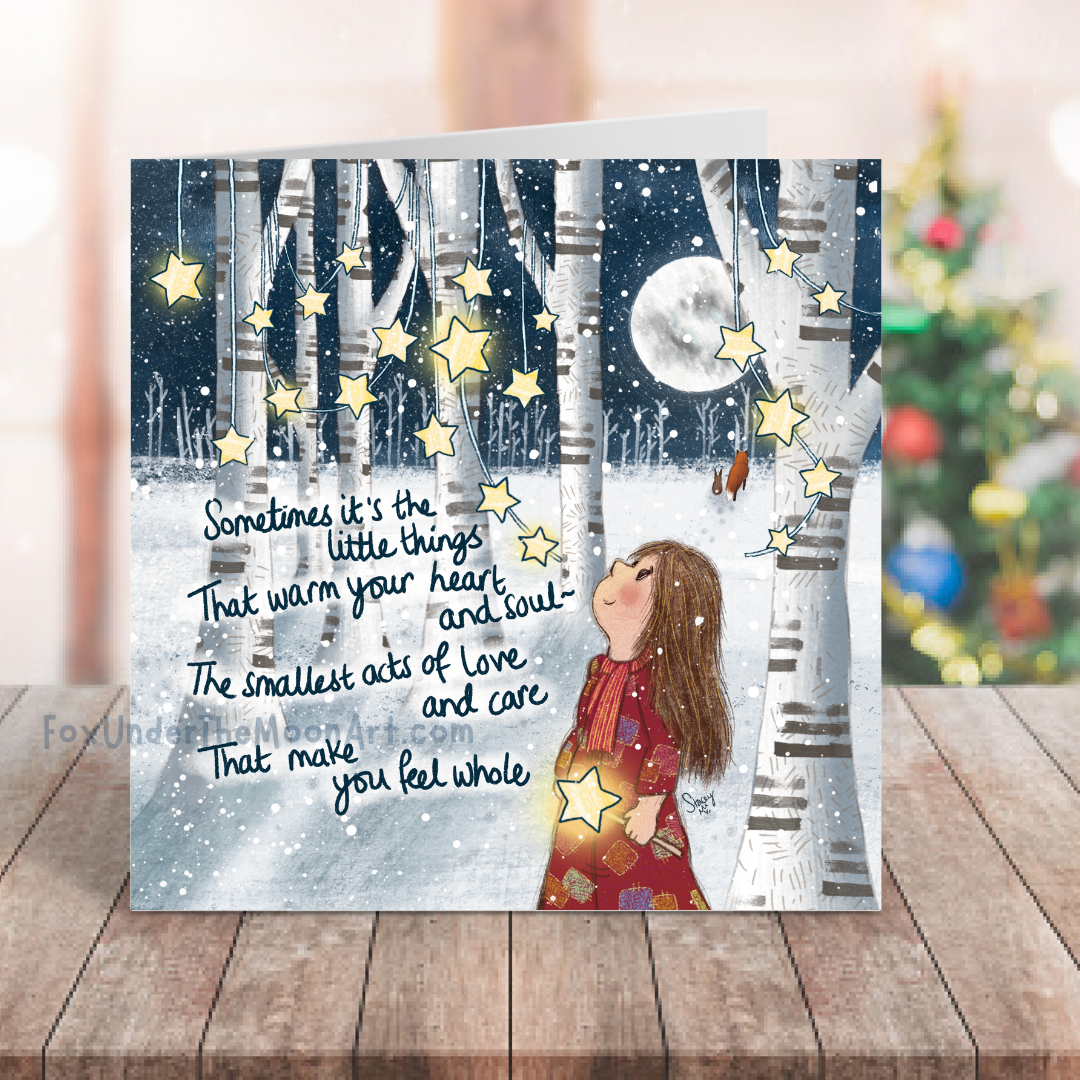 'Little Things' Single Christmas Greeting Card