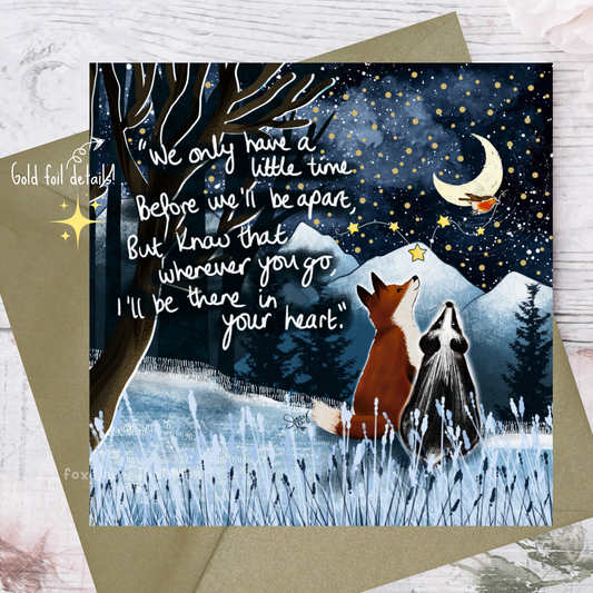 'A Little Time' Single Greeting Card