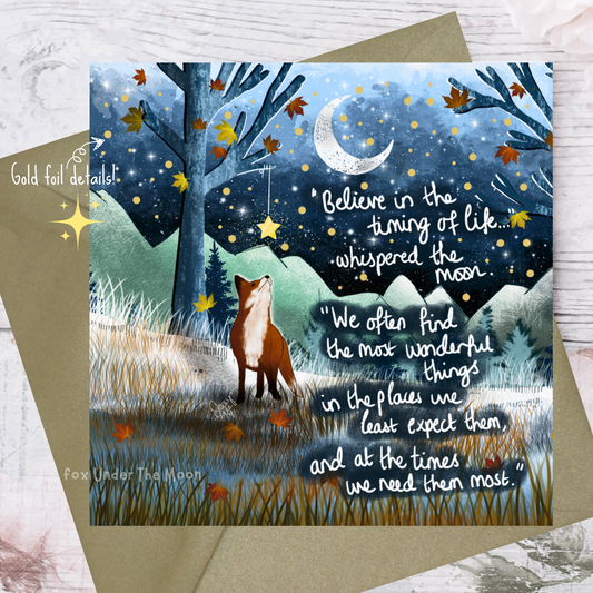 'Timing' Single Greeting Card