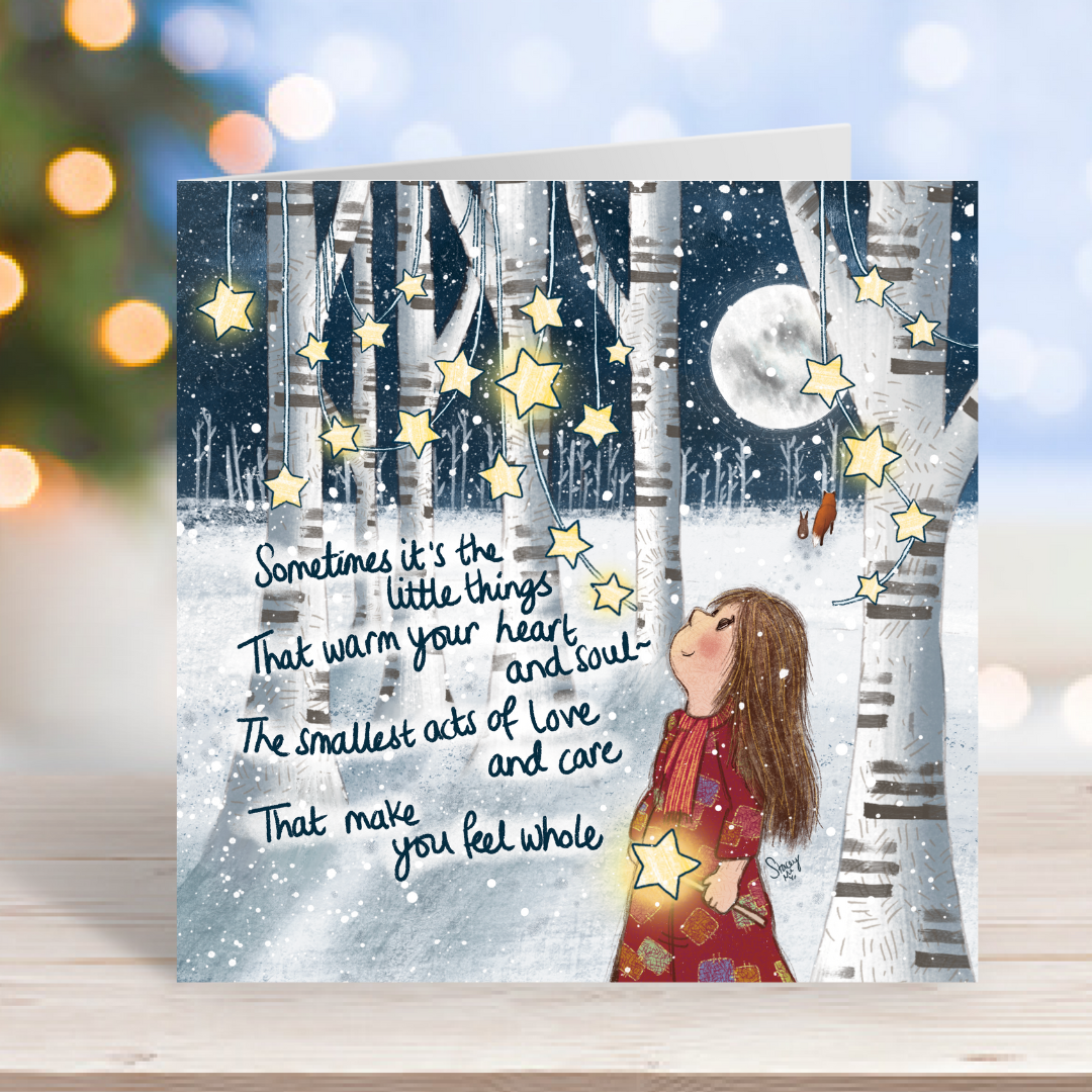 'Little Things' Single Christmas Greeting Card