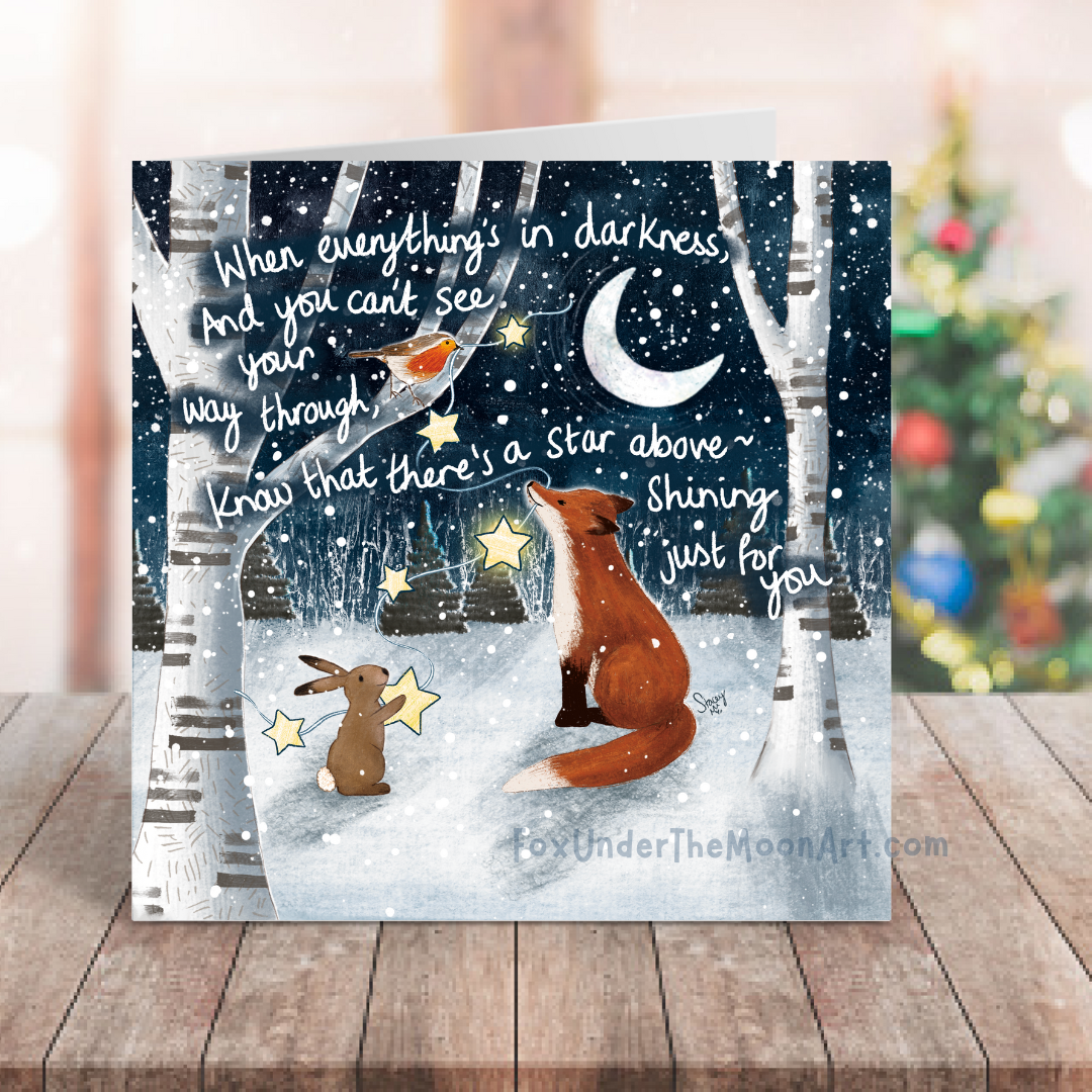 'A Star Above' Single Christmas Greeting Card