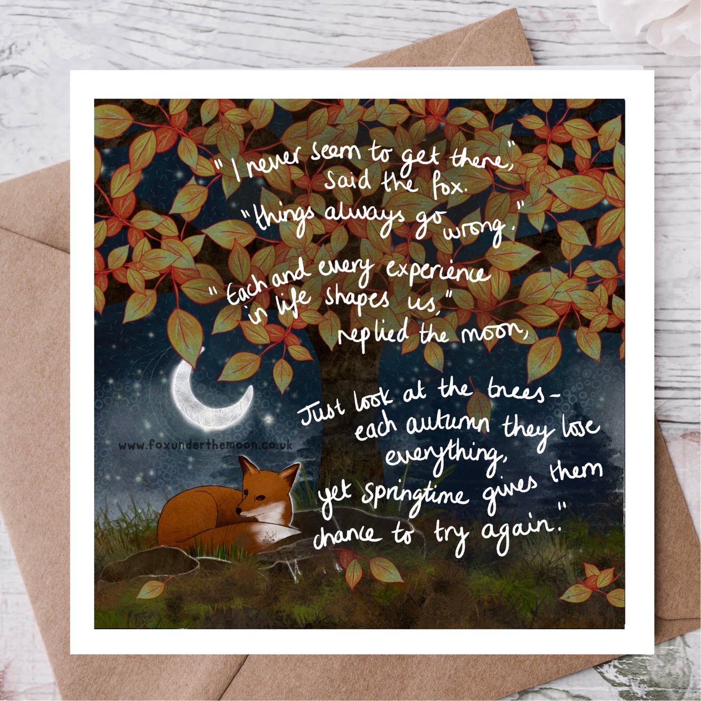 'Try Again' Single Greeting Card