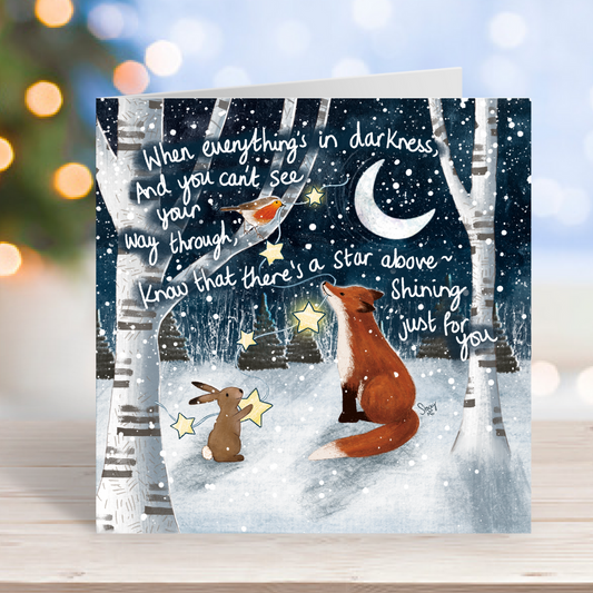 'A Star Above' Single Christmas Greeting Card