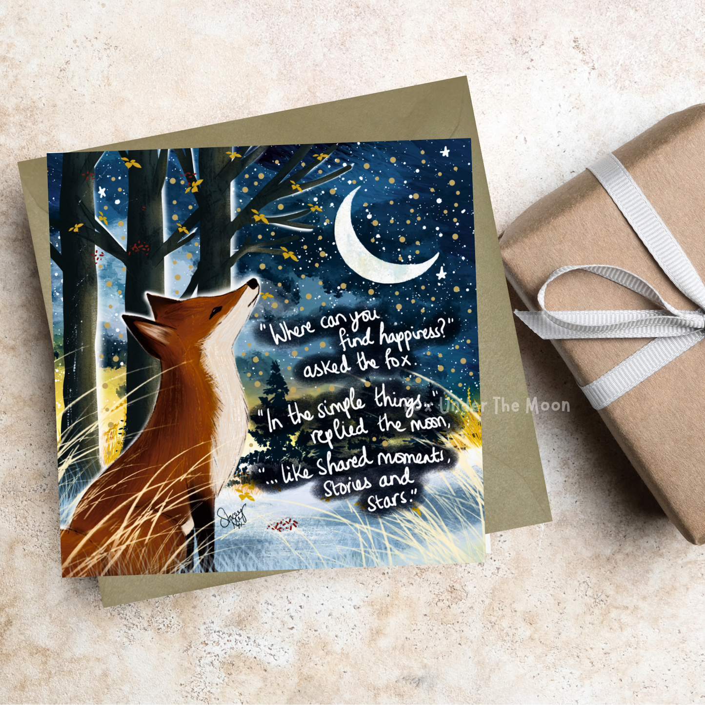 'Happiness' Single Greeting Card