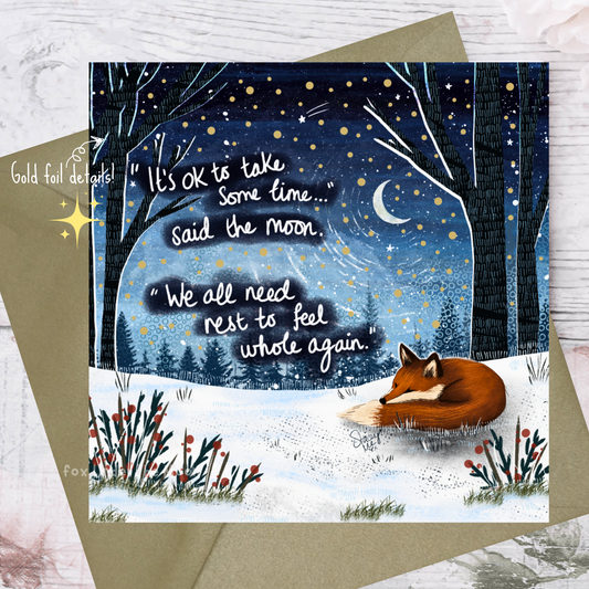 'Whole Again' Single Greeting Card