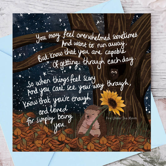 'Being You' Single Greeting Card