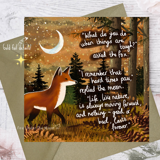 'Moving Forward' Single Greeting Card