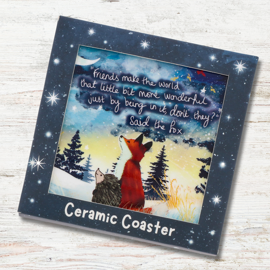 Ceramic Coaster - Friends Make The World